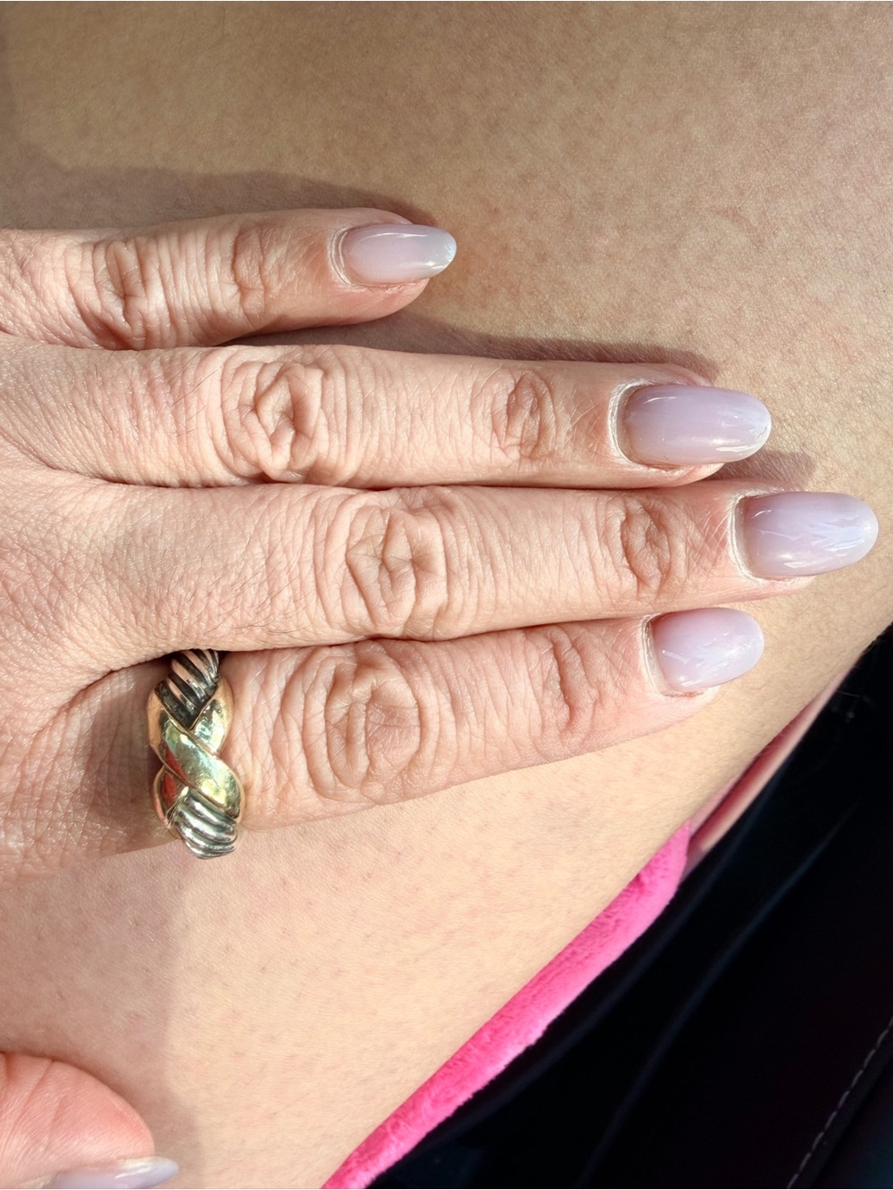 100% Authentic Rare David Yurman Two-Tone Twisted Cable Ring in Silver and Gold - Picture 5 of 16
